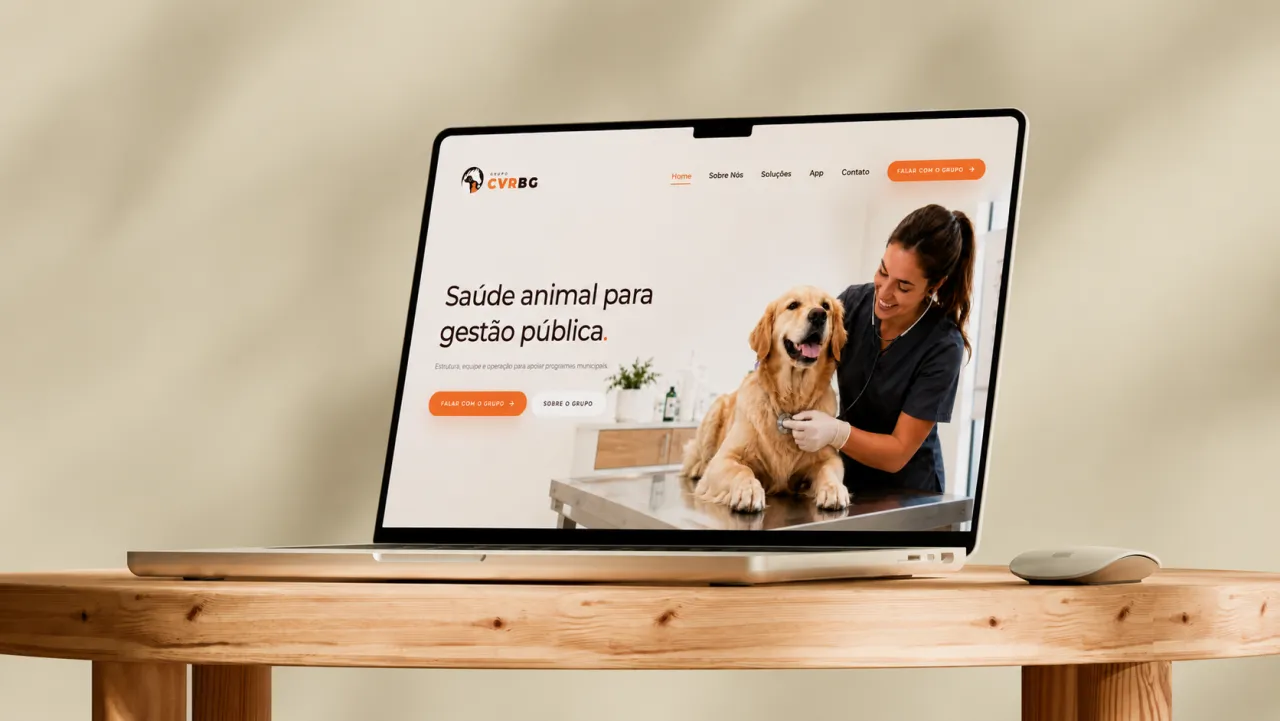 Projeto CVRBG - Site institucional desenvolvido pela PUMP